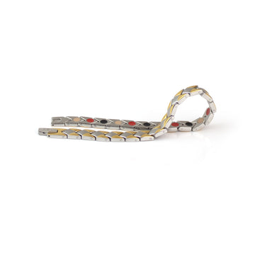Wind - Negative Ion Bracelet, Gold and Stainless Steel